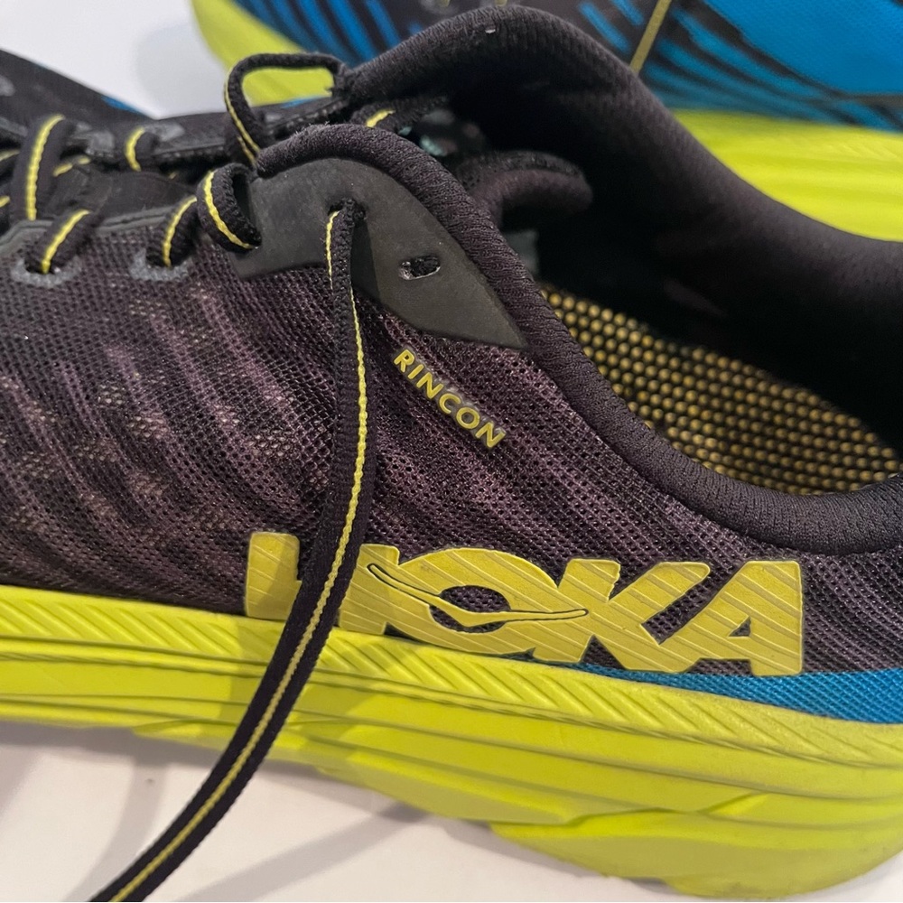 Men’s US 11 Hoka One One Rincon Black Citrus Running Sneakers 1102874 BCTRS - Picture 13 of 16